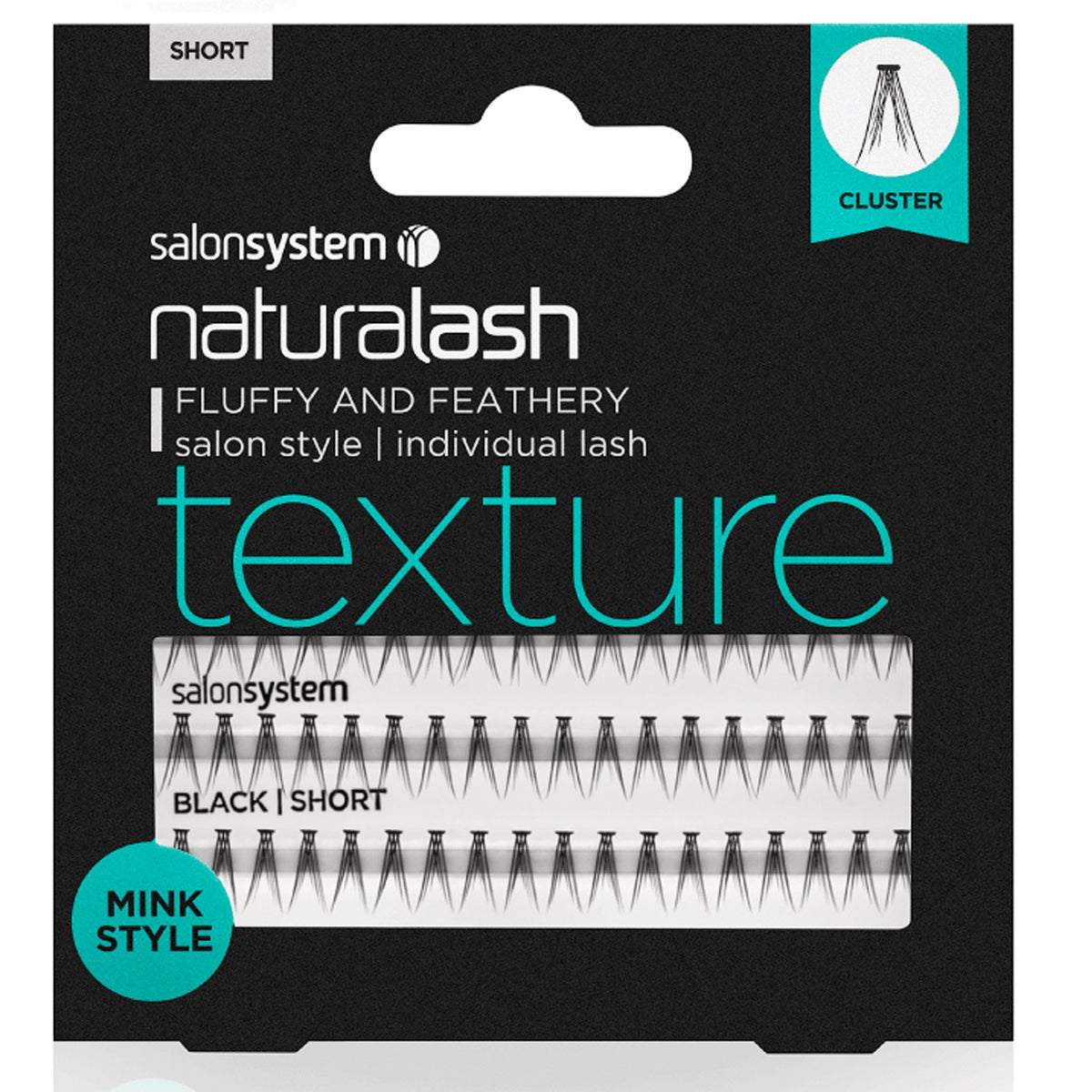 NaturaLASH - Texture - Faux Mink Style Individual Lashes - Short Black (0225489)