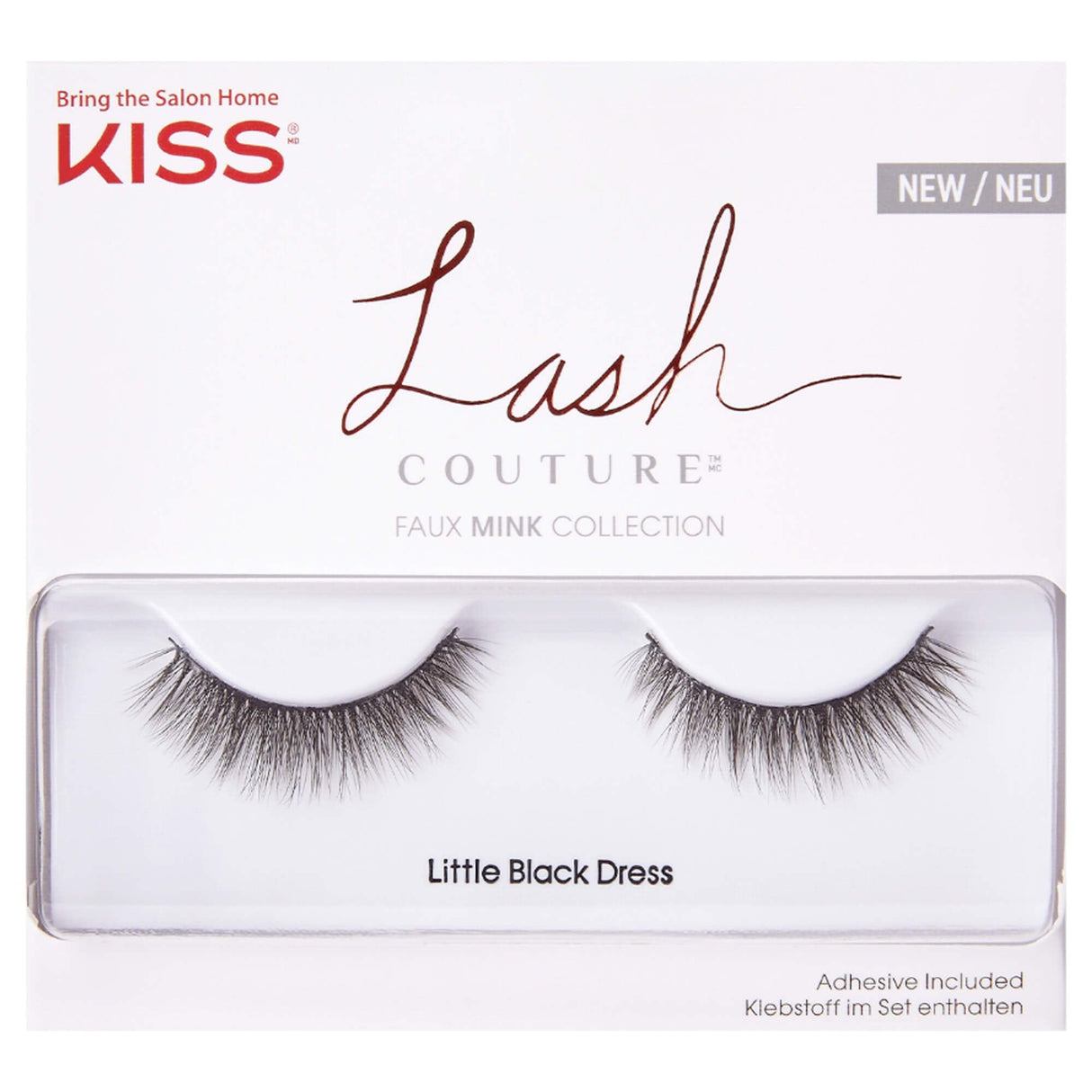 Lash Couture - Faux Mink False Eyelashes - Little Black Dress (Adhesive Included 1g)