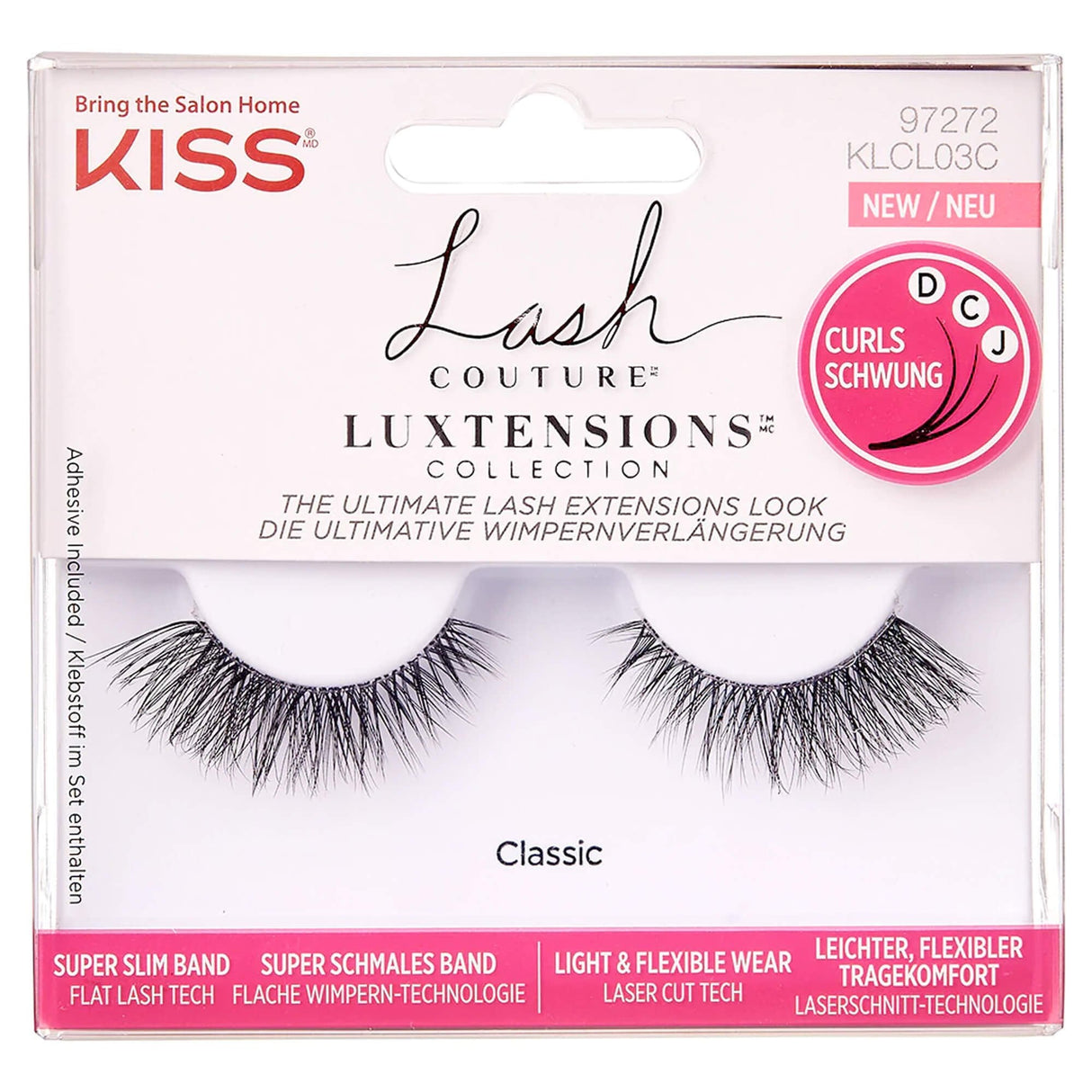 Lash Couture - Luxtensions Faux Mink False Eyelashes - Classic (Adhesive Included 1g)