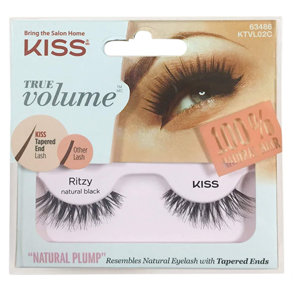 True Volume - Tapered False Eyelashes - Ritzy (Adhesive Included 1g)