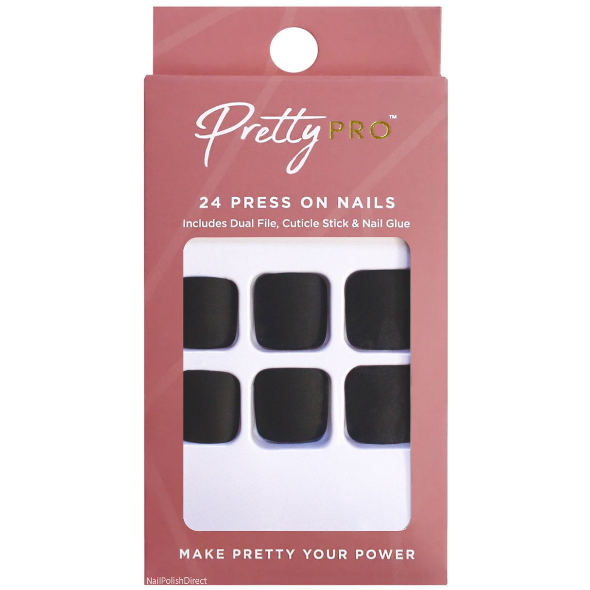 Reusable Press On Toe Nails - Step Into The Dark Side (24pcs)(PON007)
