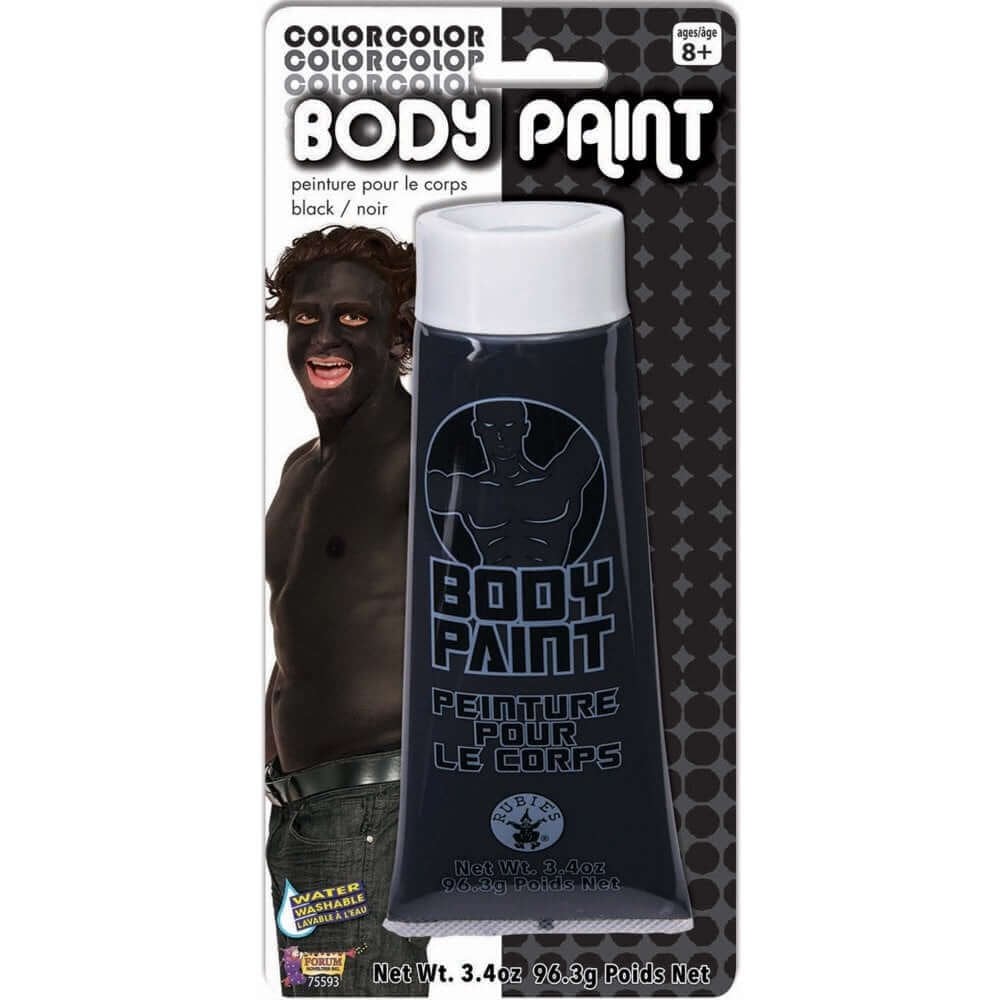 Halloween Fancy Dress Accessories - Washable Face & Body Paint - Black 96.3g