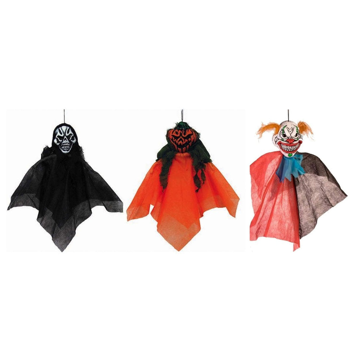 Halloween Fancy Dress Accessories - Set Of 3 Scary Decorations