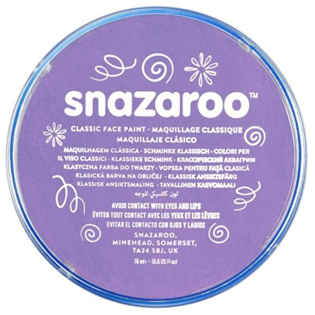 Water Based Face & Body Paint - Lilac 18ml