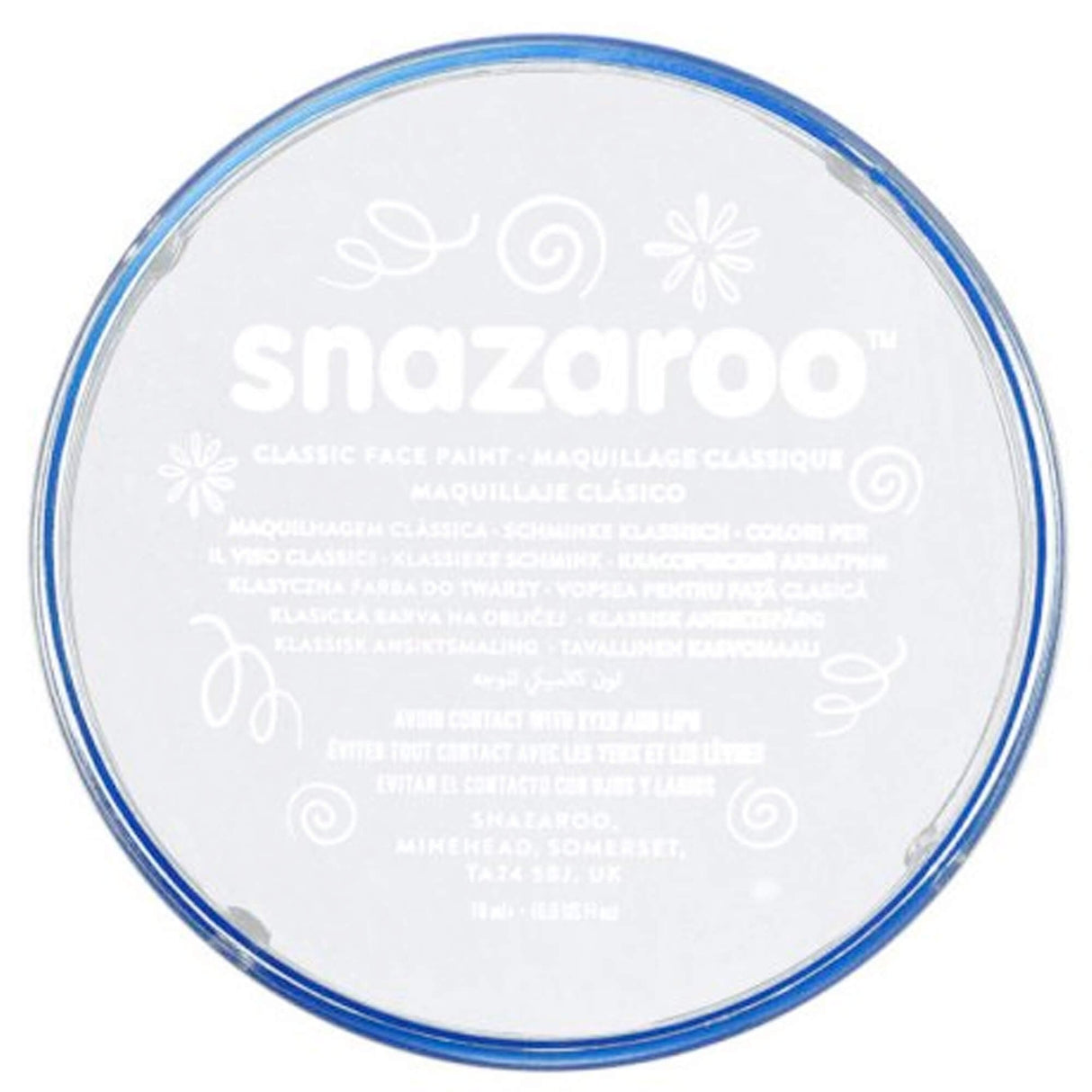 Water Based Face & Body Paint - White 18ml