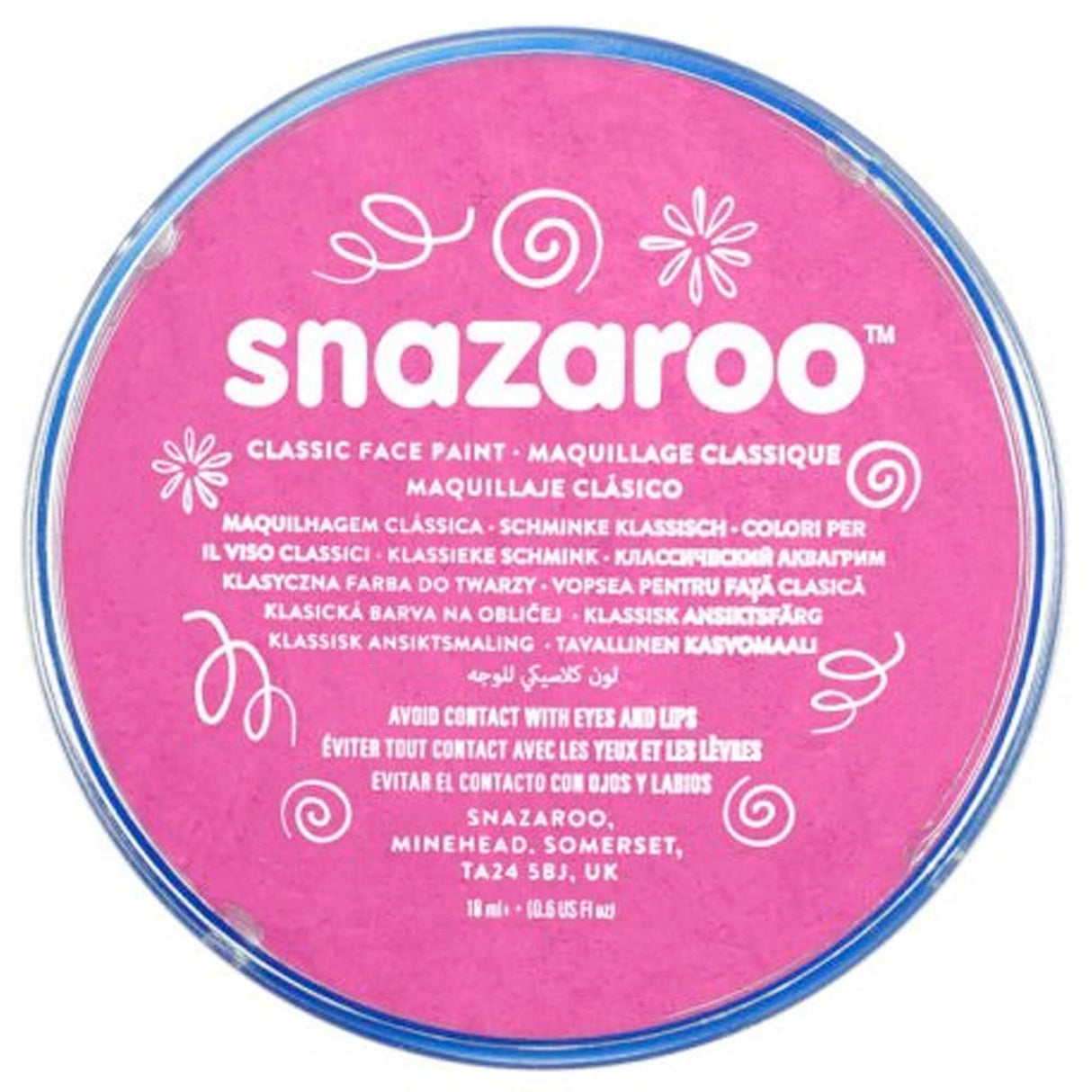 Water Based Face & Body Paint - Bright Pink 18ml