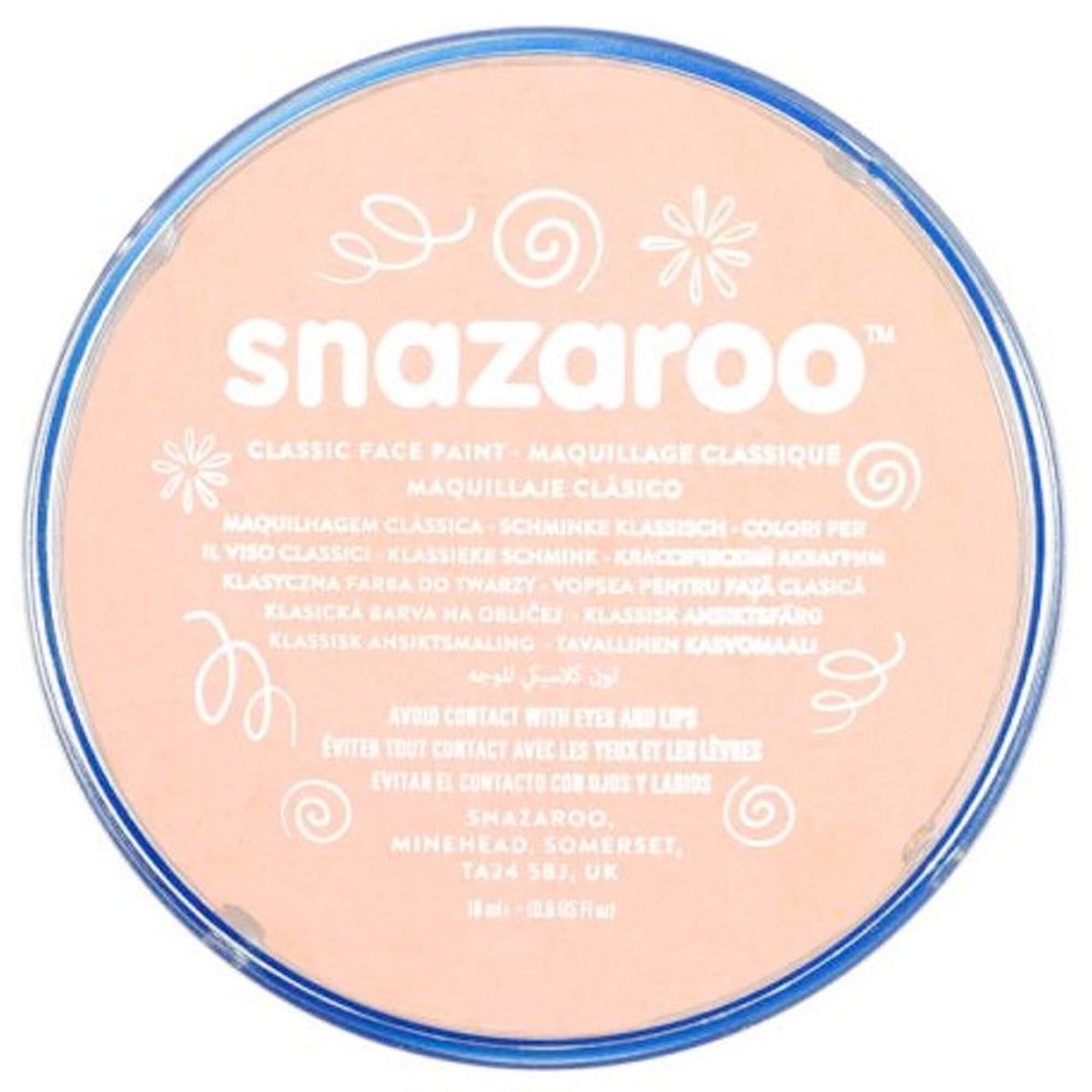 Water Based Face & Body Paint - Blush Pink 18ml