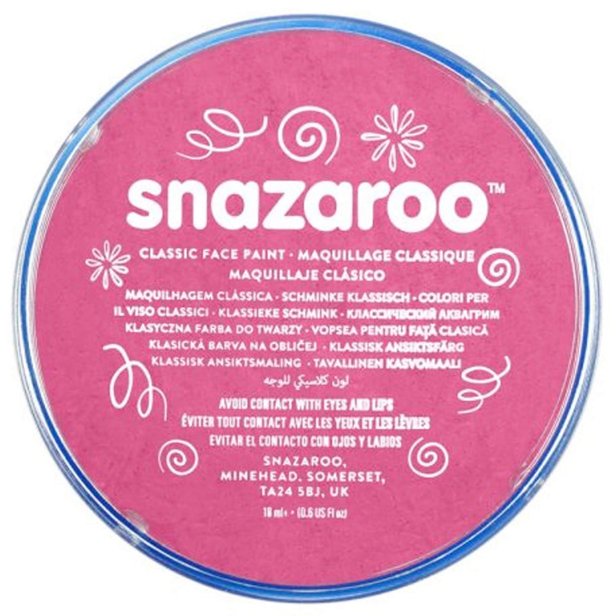 Water Based Face & Body Paint - Fuchsia Pink 18ml