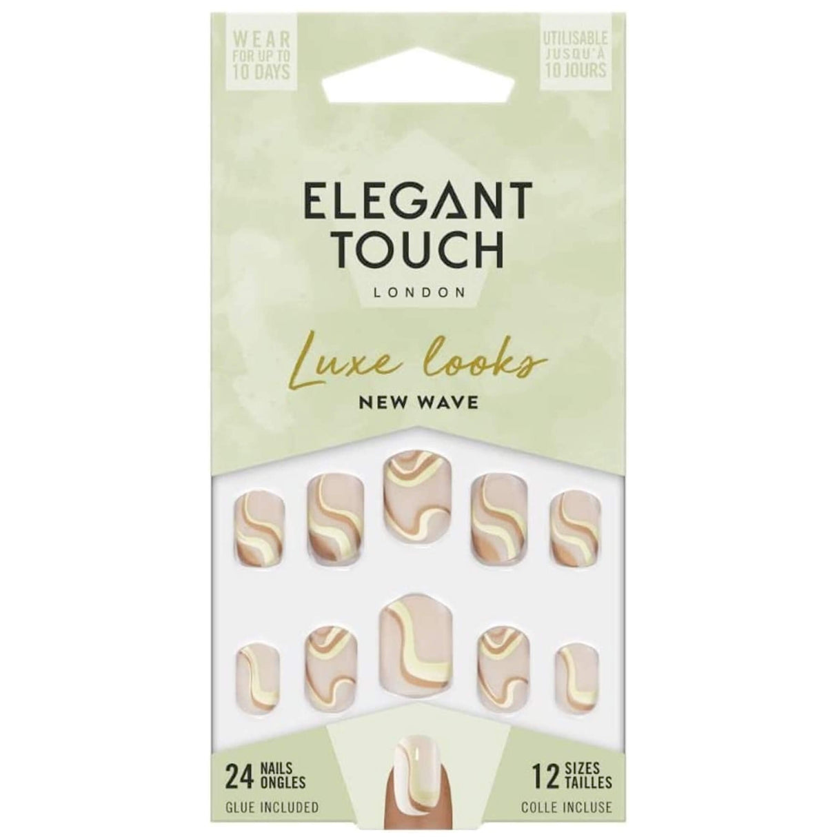 Long Wearing False Nails - Luxe Looks - New Wave (022807)