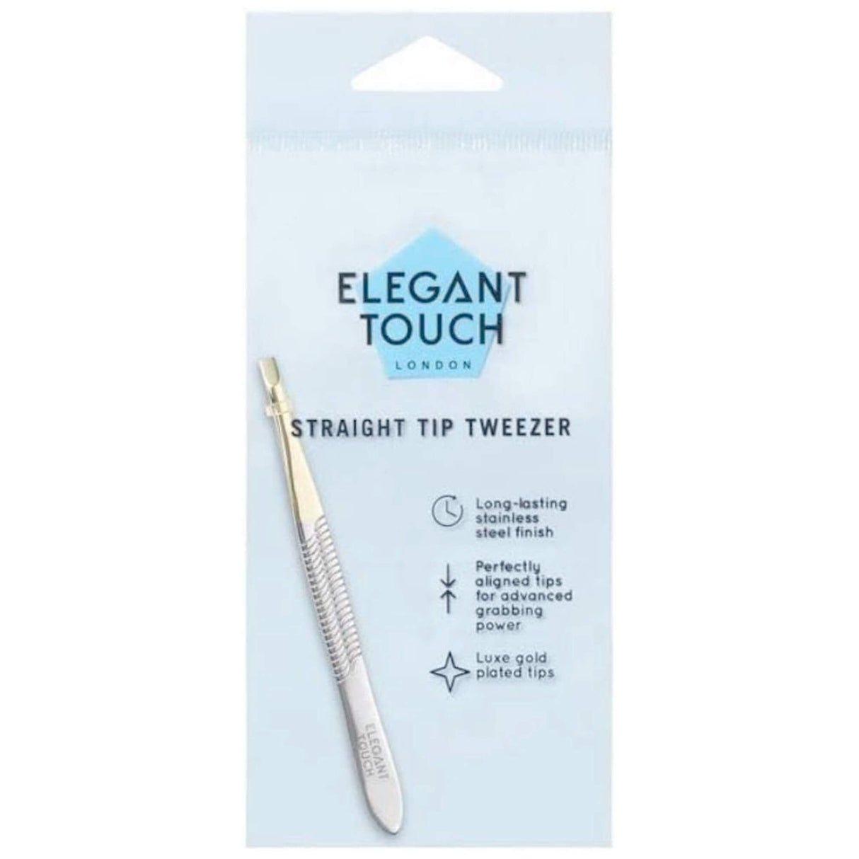 Gold Plated Classic Tweezer - Stainless Steel Straight Tip (4030051)