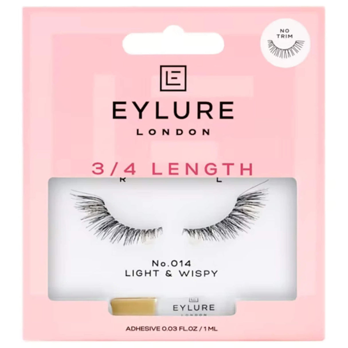 False Eyelashes - Light & Wispy - 3/4 Length Lash N°014 (70462)