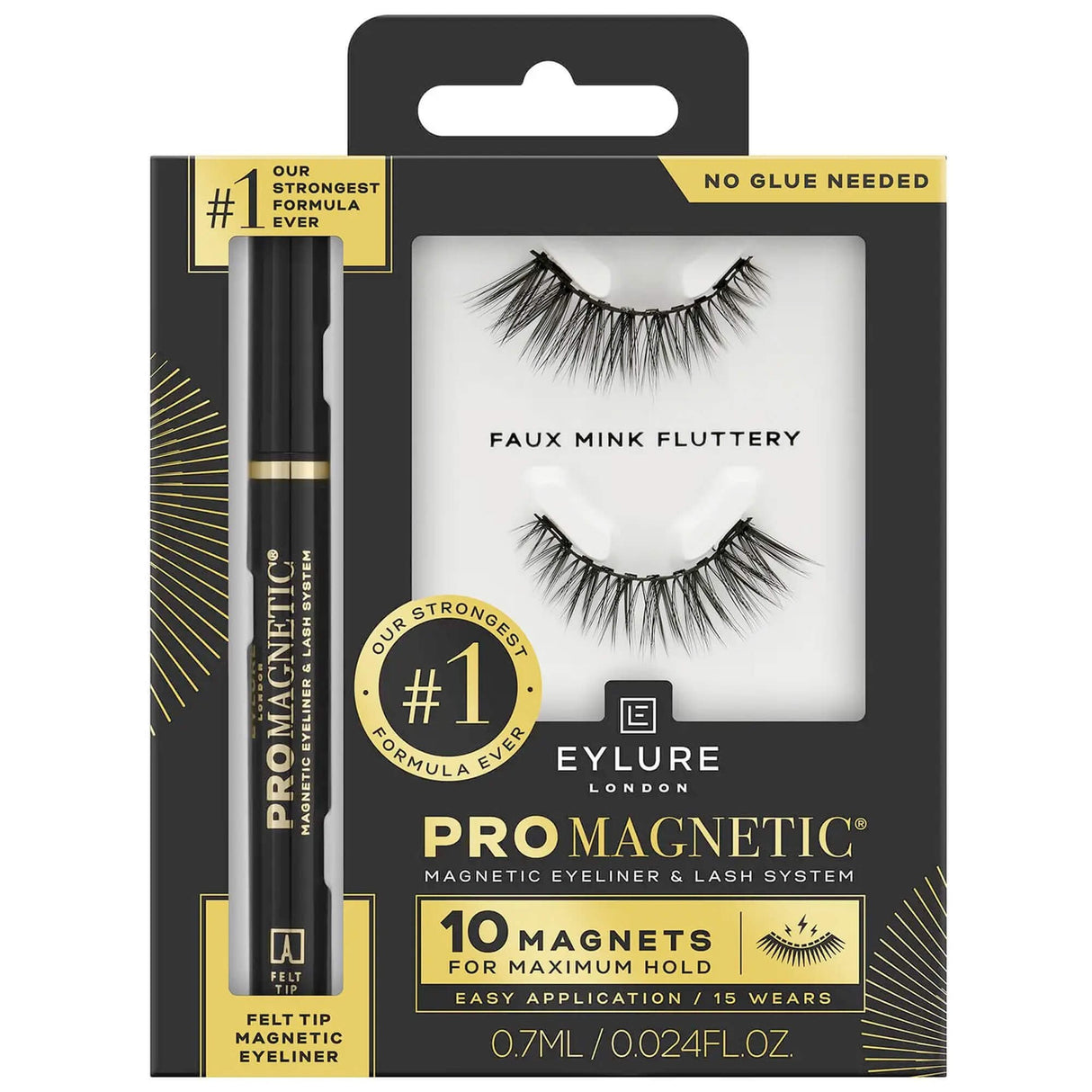 Pro Magnetic 10 False Eyelashes - Faux Mink - Fluttery (70459)