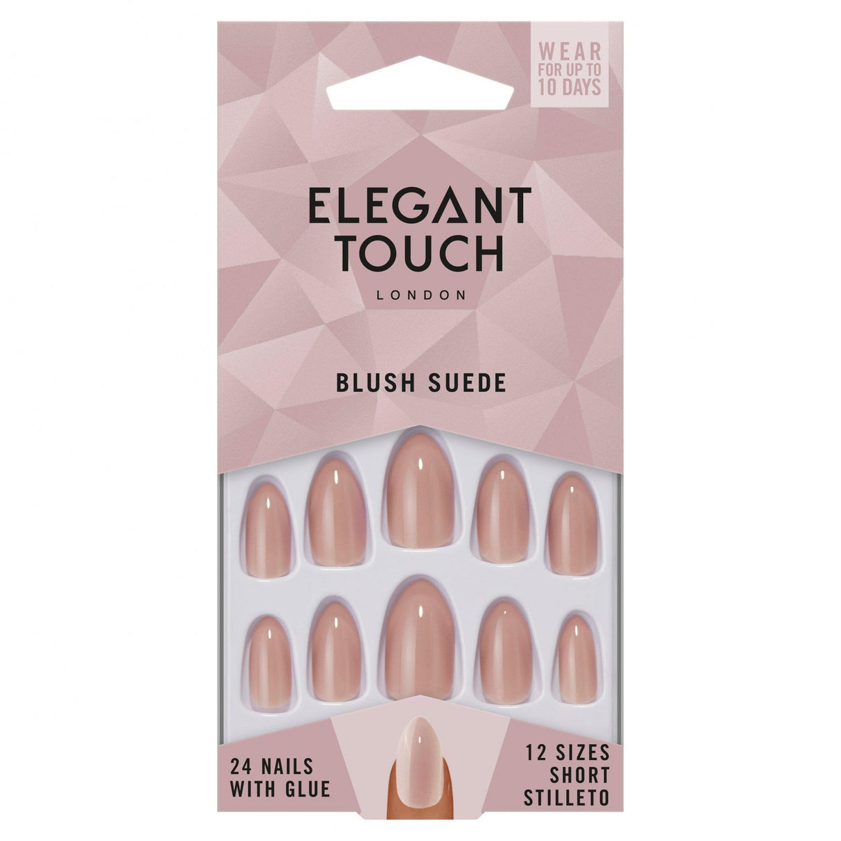 Long Wearing False Nails - Core Colours - Blush Suede (4020716)
