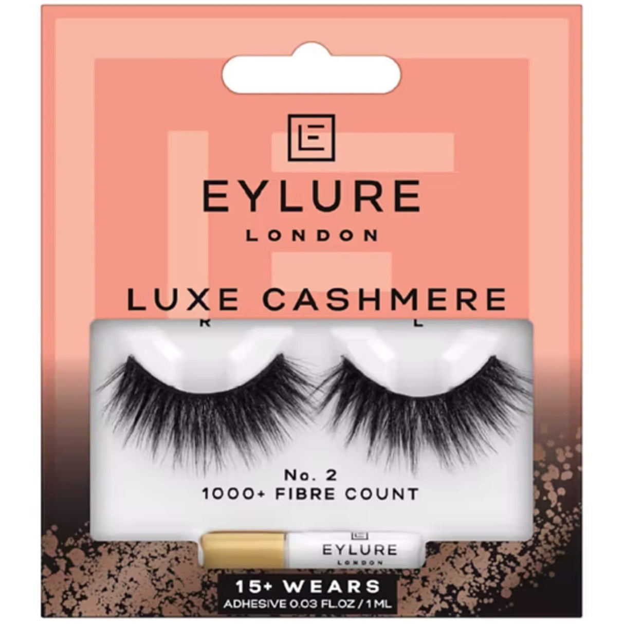 False Eyelashes - Luxe Cashmere - No 2 (Adhesive Included 1ml)(OA70518)
