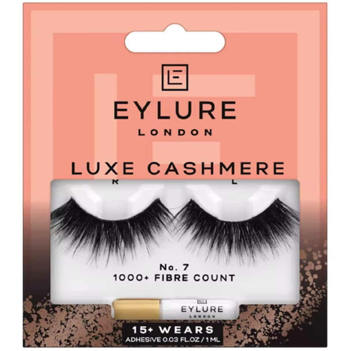 False Eyelashes - Luxe Cashmere - No 7 (Adhesive Included 1ml)(OA70517)