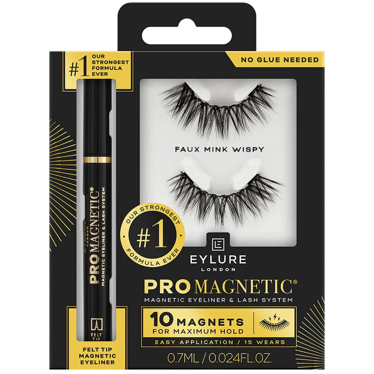 Pro Magnetic 10 False Eyelashes - Faux Mink - Wispy No. 11 (OA70493)