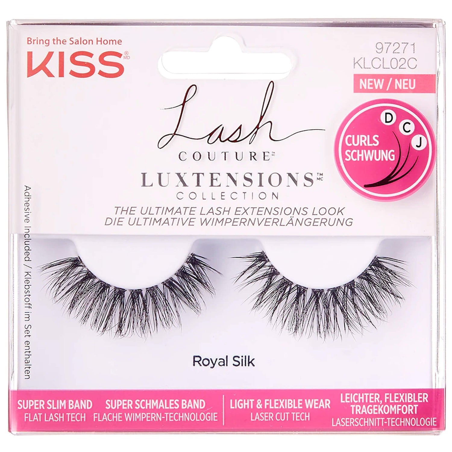 Lash Couture - Luxtensions Faux Mink False Eyelashes - Royal Silk (Adhesive Included 1g)
