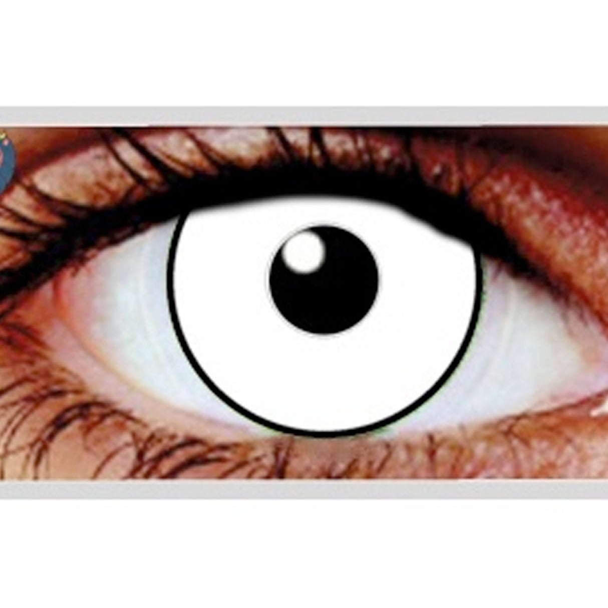 Glass White Halloween Contact Lenses - 1 Day Wear