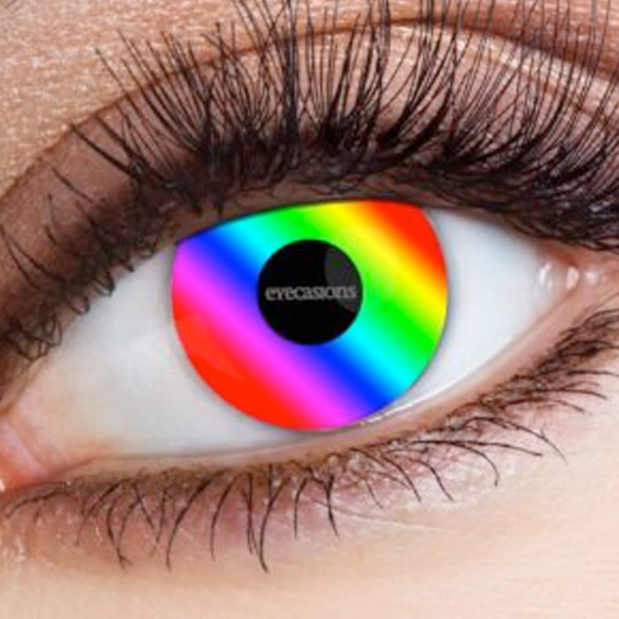 One Day Halloween Contact Lenses - Rainbow Pride