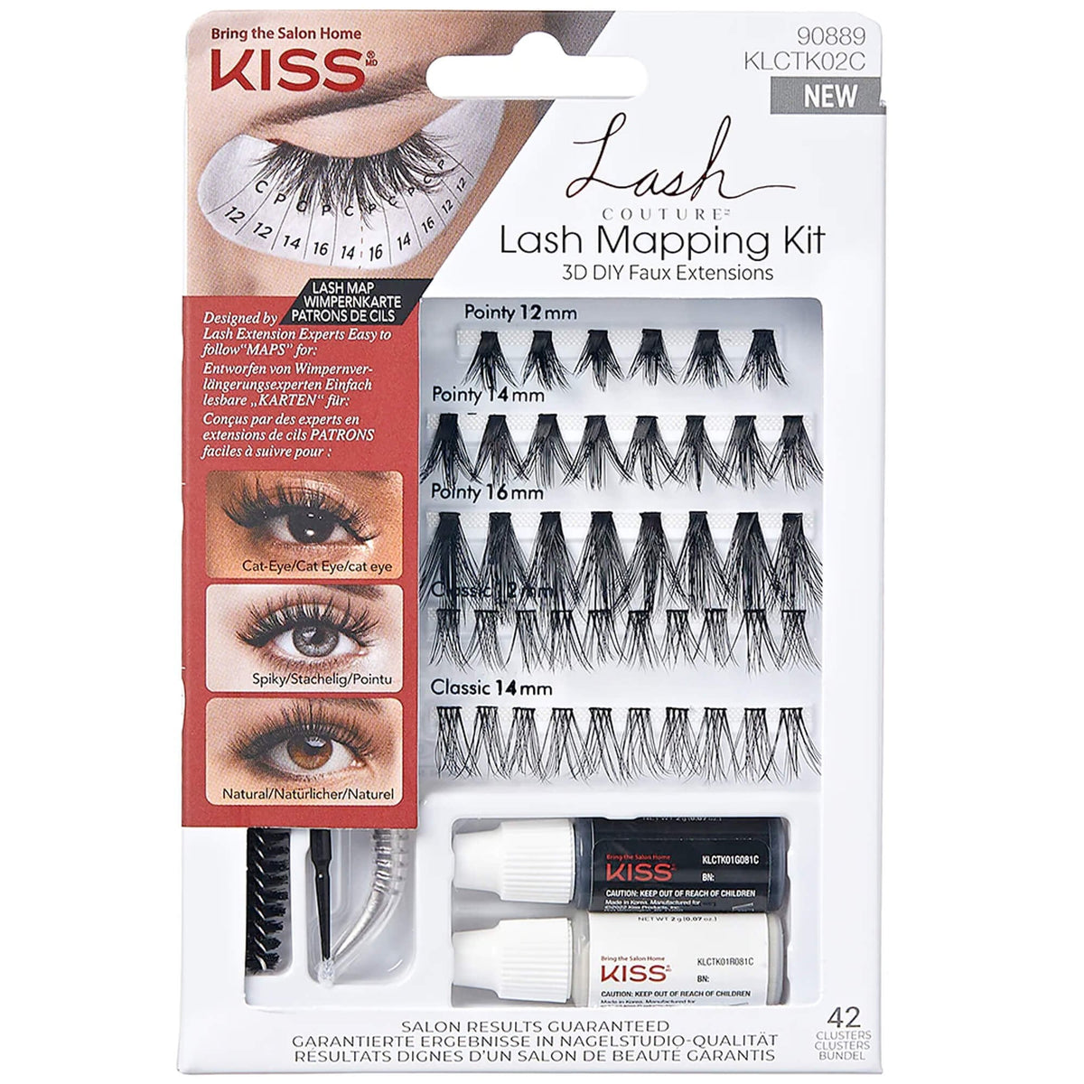 3D DIY Faux Lash Mapping Kit - Lash Couture Eyelash Extensions (KLCTK02G)(2 x 2g)