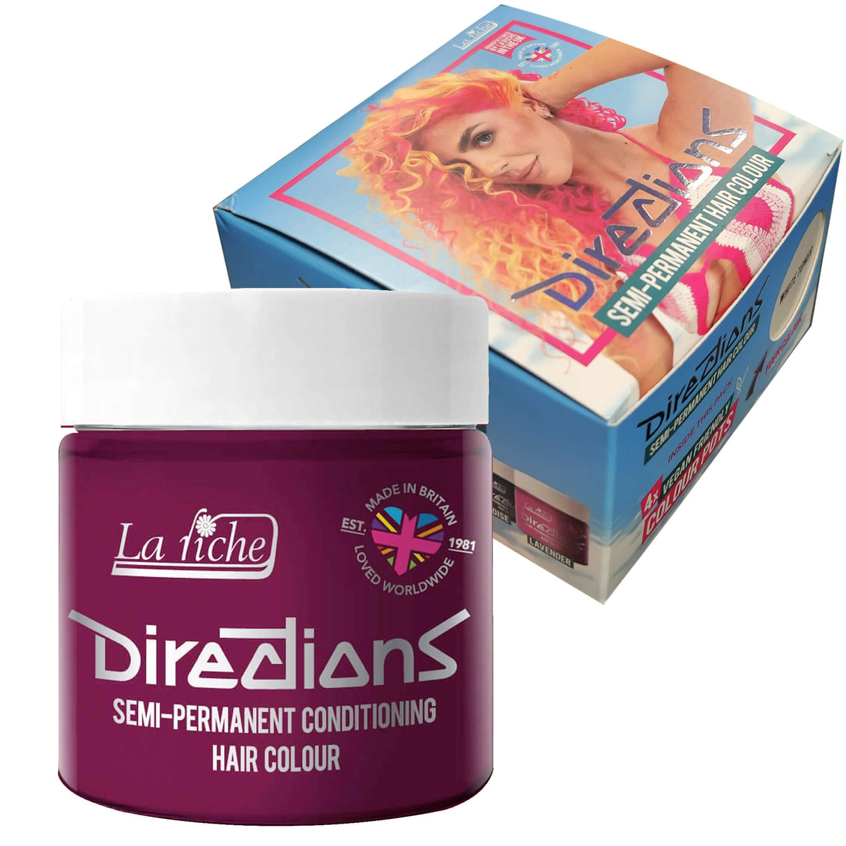 Directions Tulip Semi-Permanent Conditioning Hair Dye (4 x 100ml)