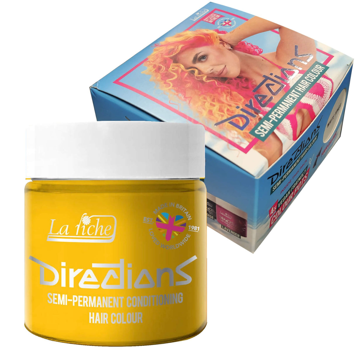 Directions Semi Permanent Hair Dye - Sunflower (4 x 88ml)