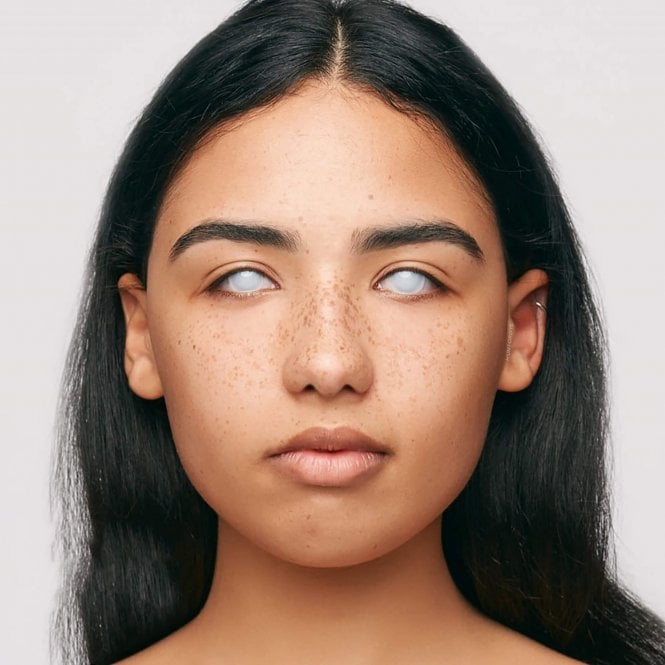 Blind White Halloween Contact Lenses - 1 Day