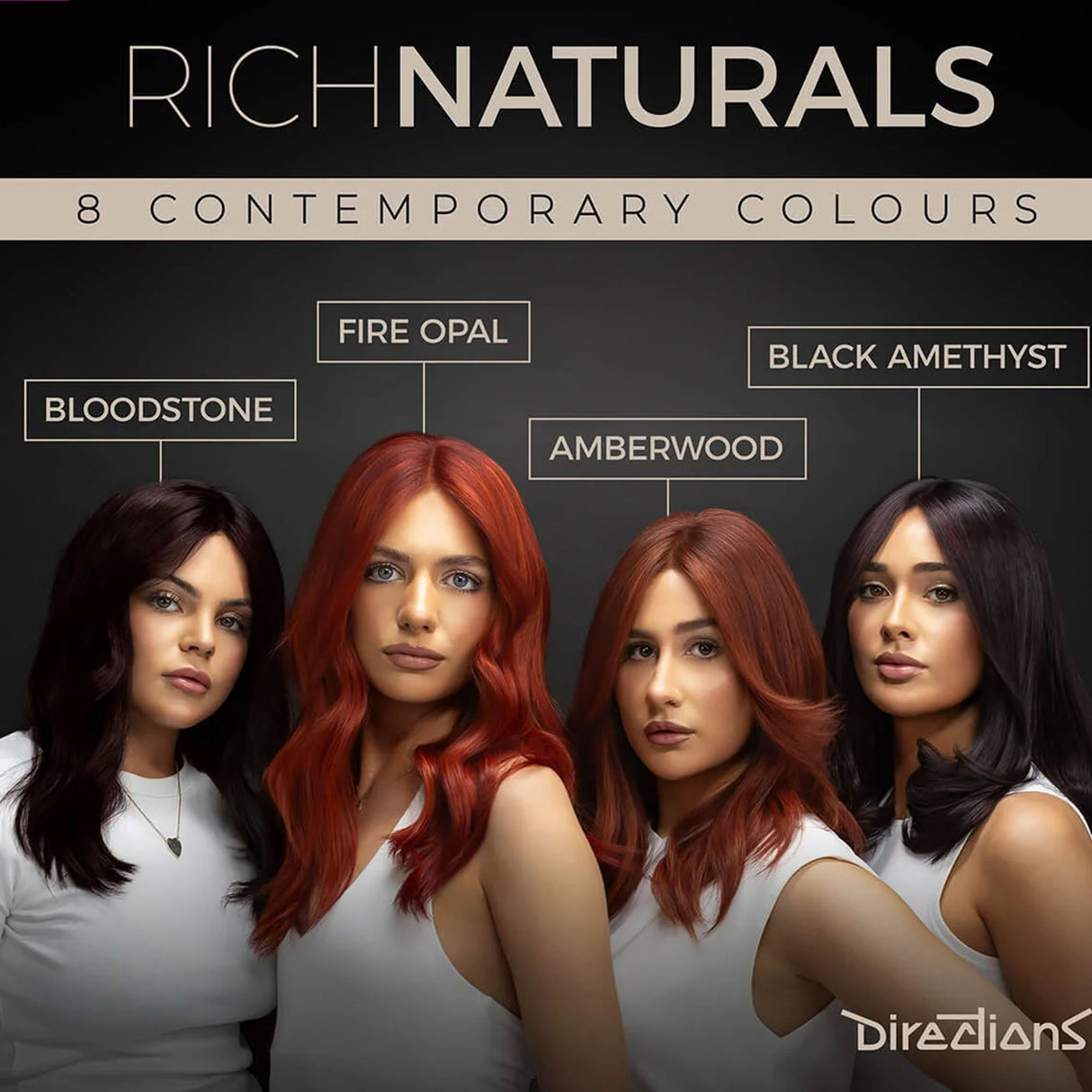 Directions Semi Permanent Hair Colour - Black Amethyst 100ml