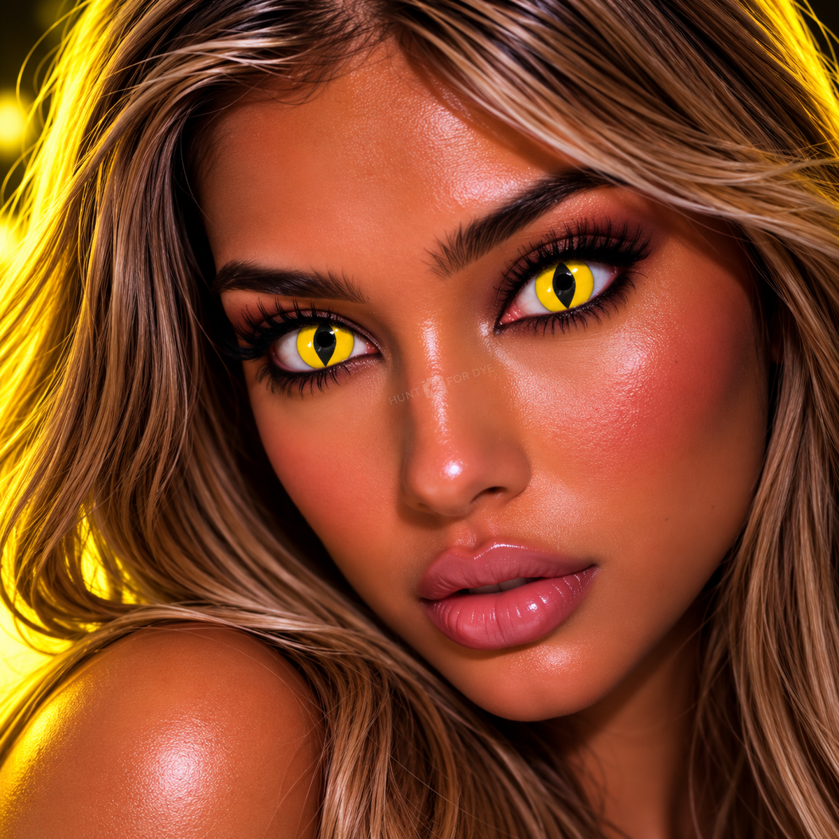 One Day Halloween Contact Lenses - Sclera Feline Wild Cat
