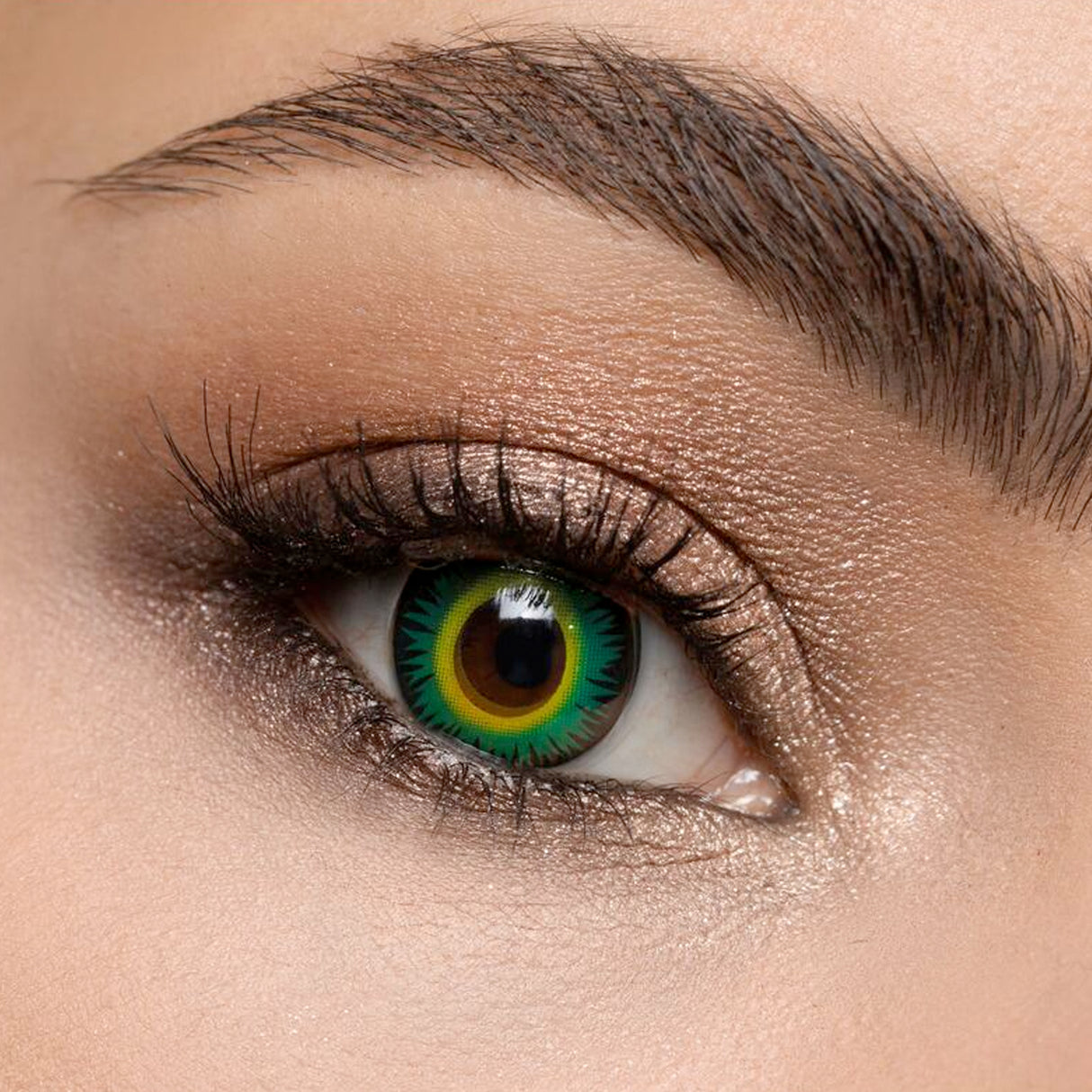 Green Werewolf Halloween Contact Lenses - 3 Month