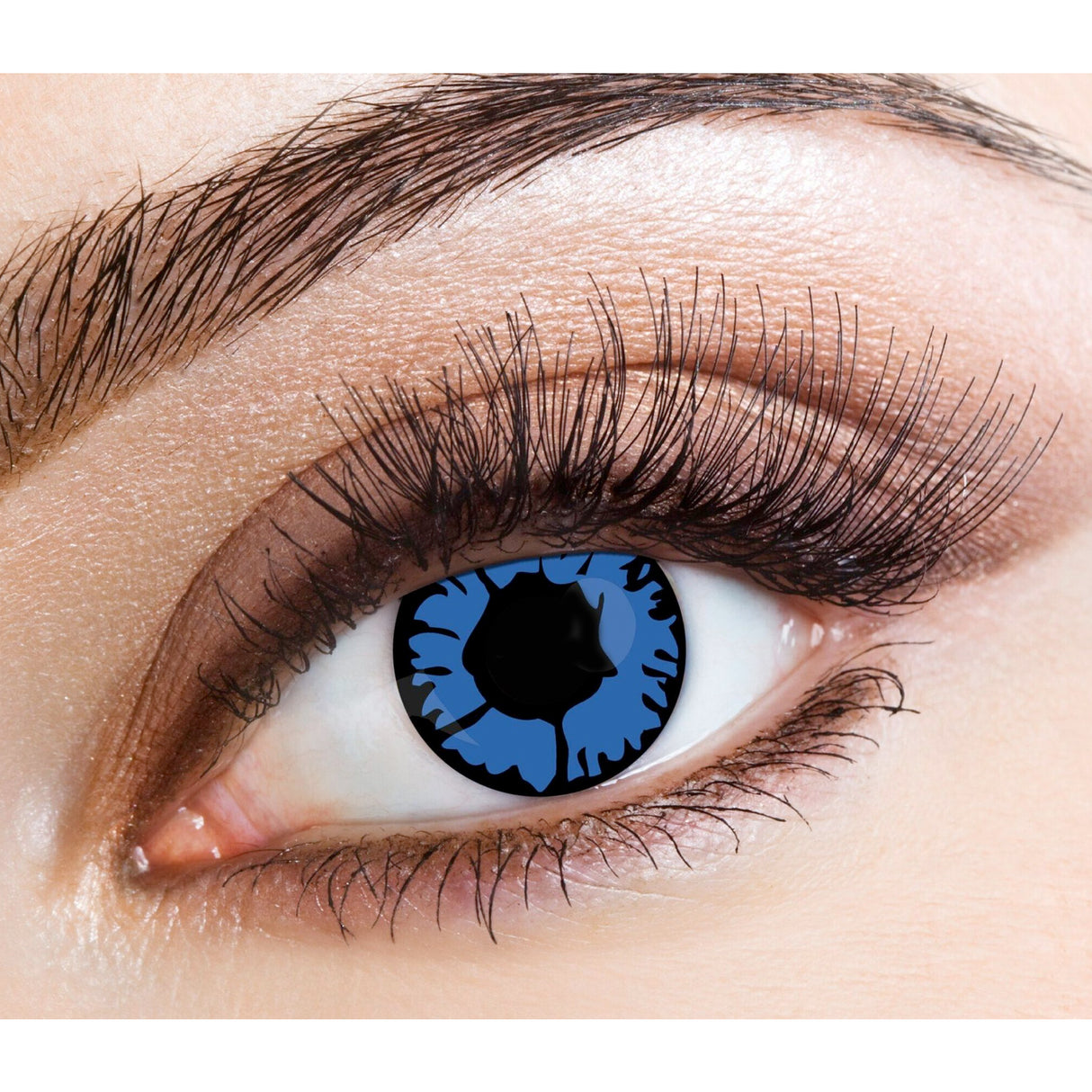 One Day Halloween Contact Lenses - Blue Flame