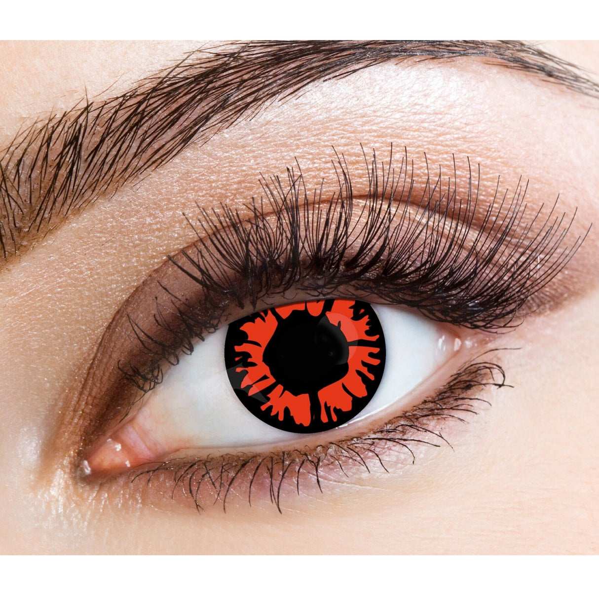 One Day Halloween Contact Lenses - Explosion Red