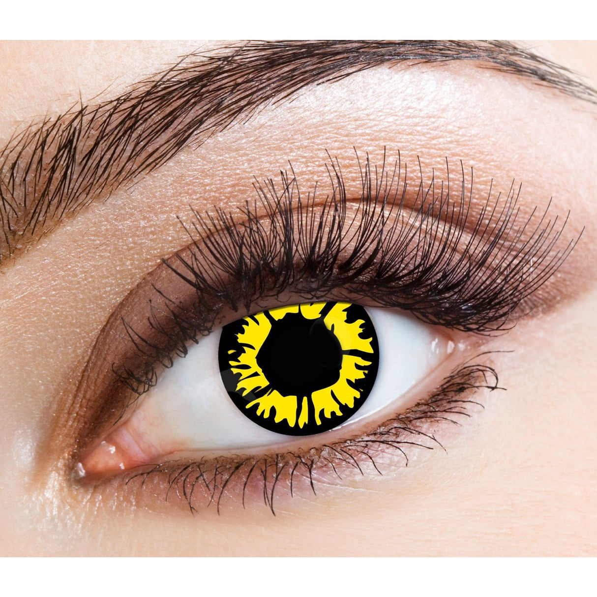 One Day Halloween Contact Lenses - Explosion Yellow