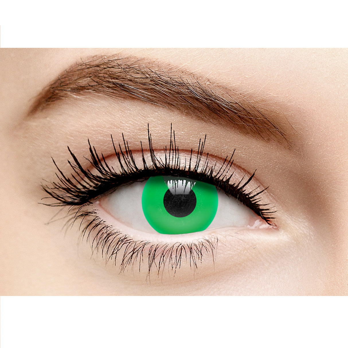 One Day Halloween Contact Lenses - UV Green