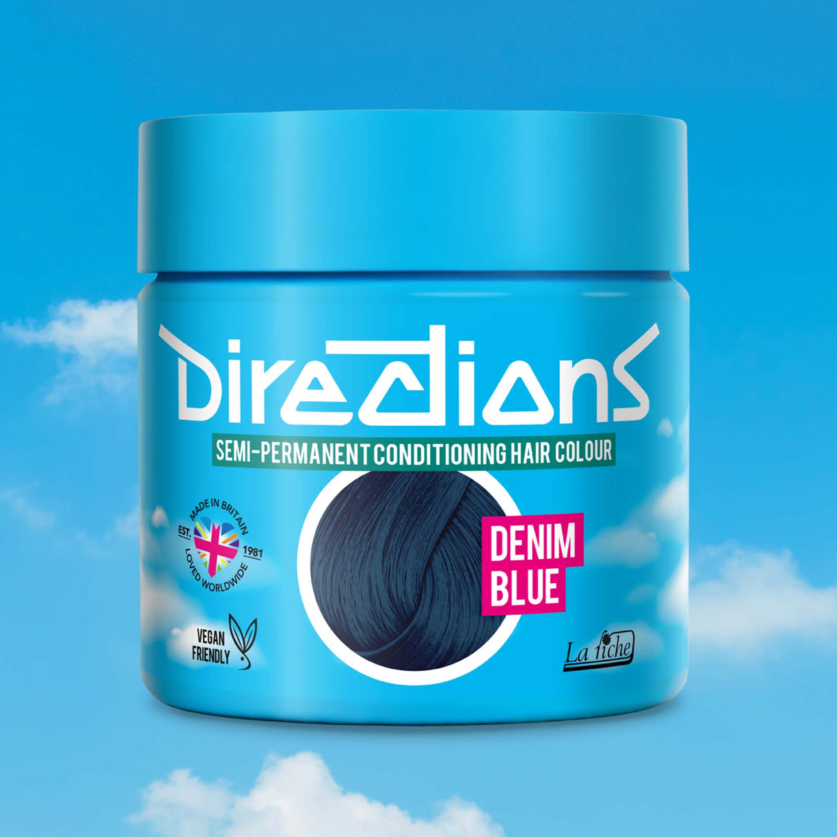 Directions Semi Permanent Hair Dye - Denim Blue 100ml