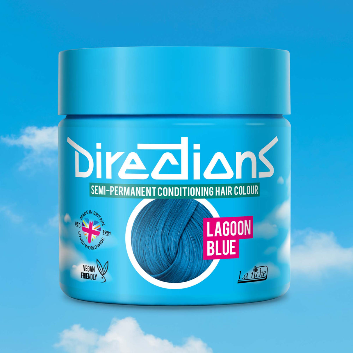 Directions Lagoon Blue Semi-Permanent Conditioning Hair Dye 100ml