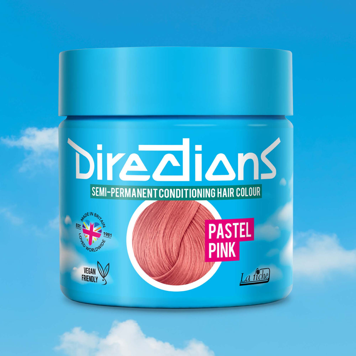 Directions Pastel Pink Semi-Permanent Conditioning Hair Dye 100ml