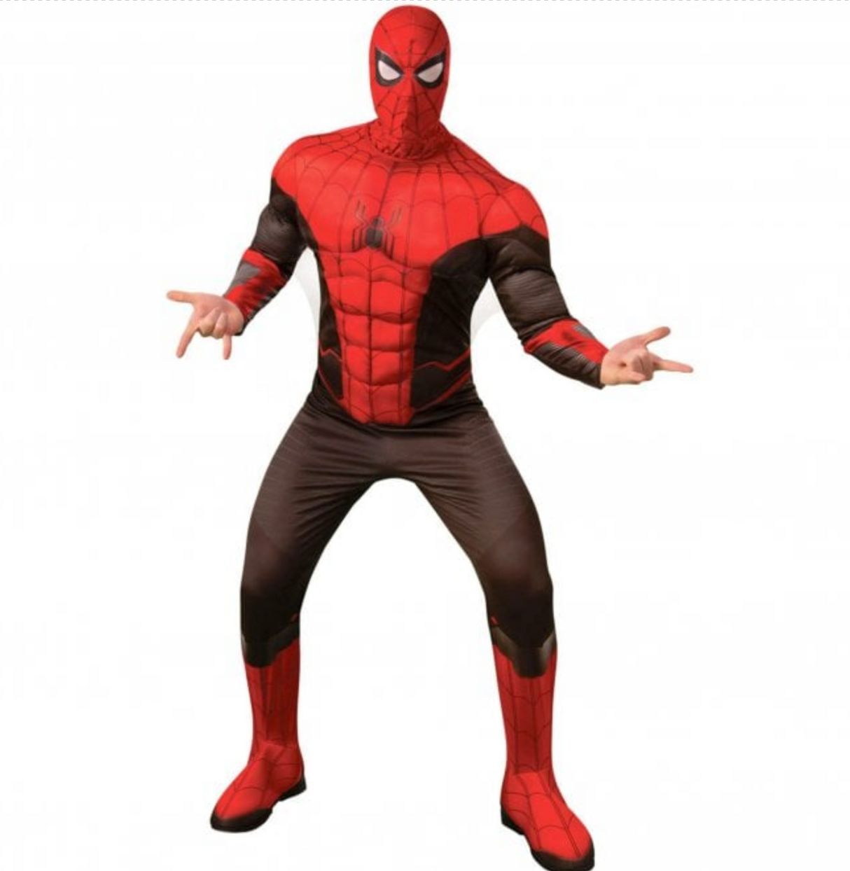 Halloween Fancy Dress Costume Adult - Marvel - Deluxe Spiderman- Medium