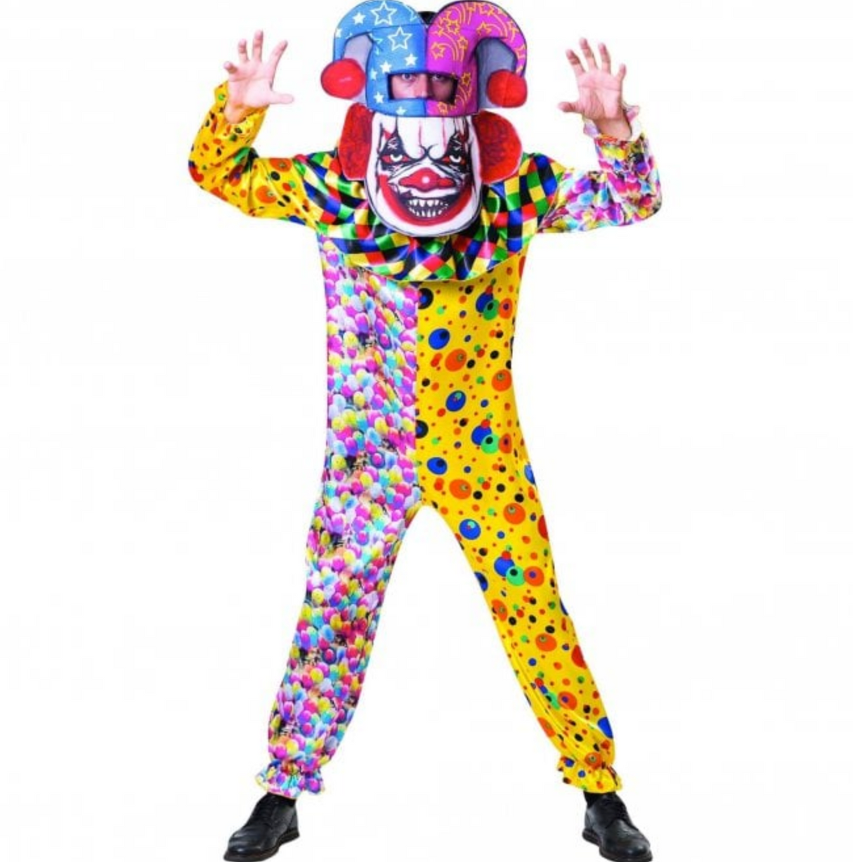 Halloween Fancy Dress Costume - Adult - Big Head Clown (One Size)