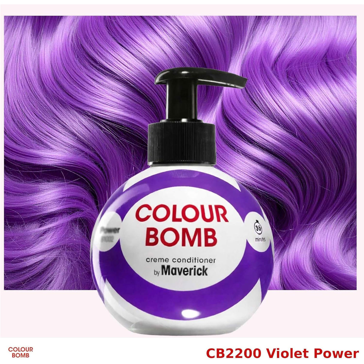 Colour Bomb By Maverick Ammonia & Peroxide Free Creme Conditioner - Violet 250ml