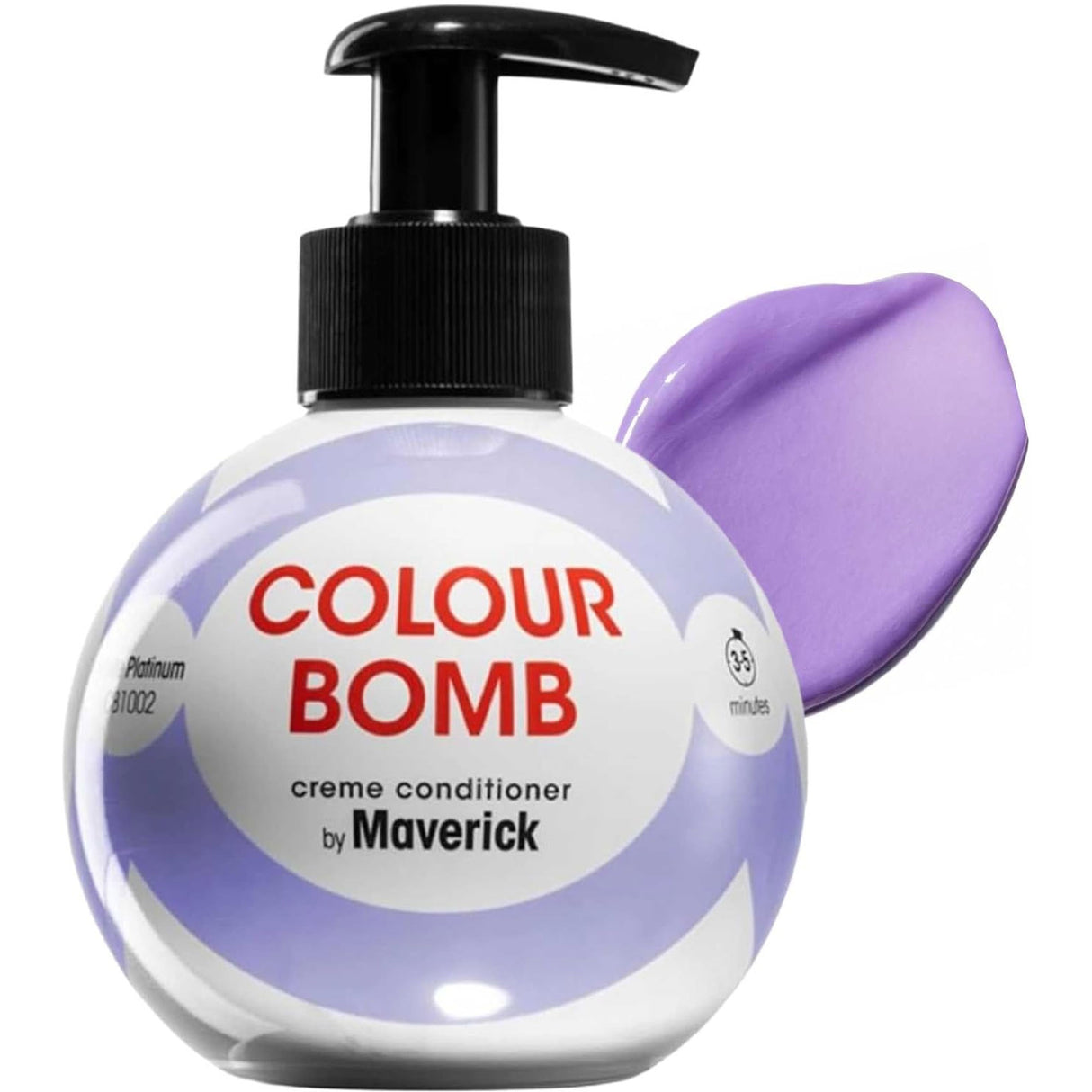 Colour Bomb By Maverick Ammonia & Peroxide Free Creme Conditioner - White Platinum 250ml