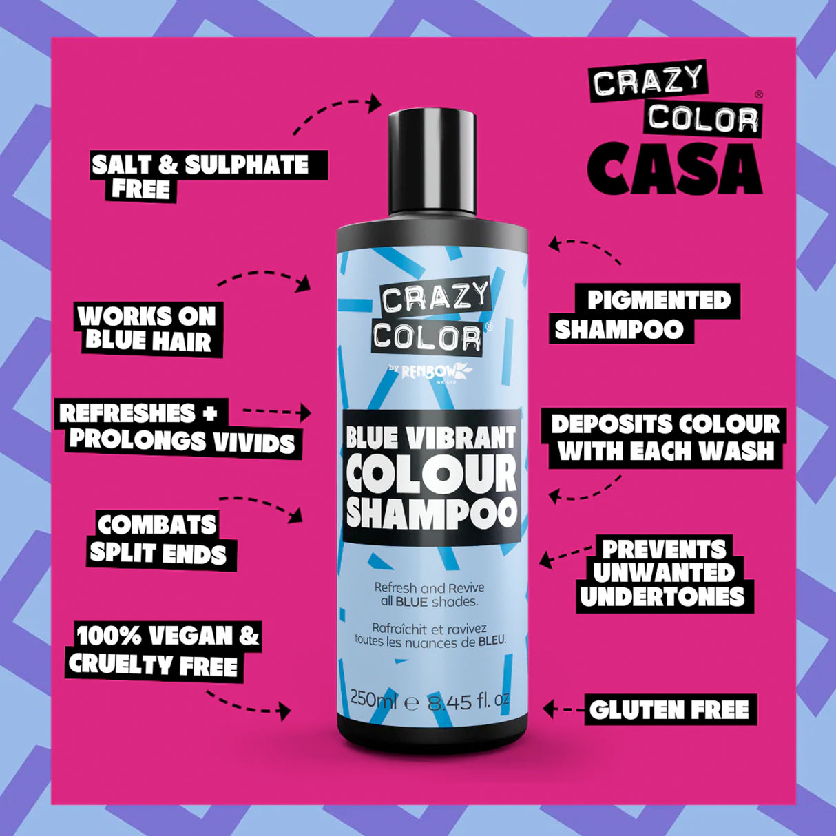 Hair Shampoo Blue 250ml