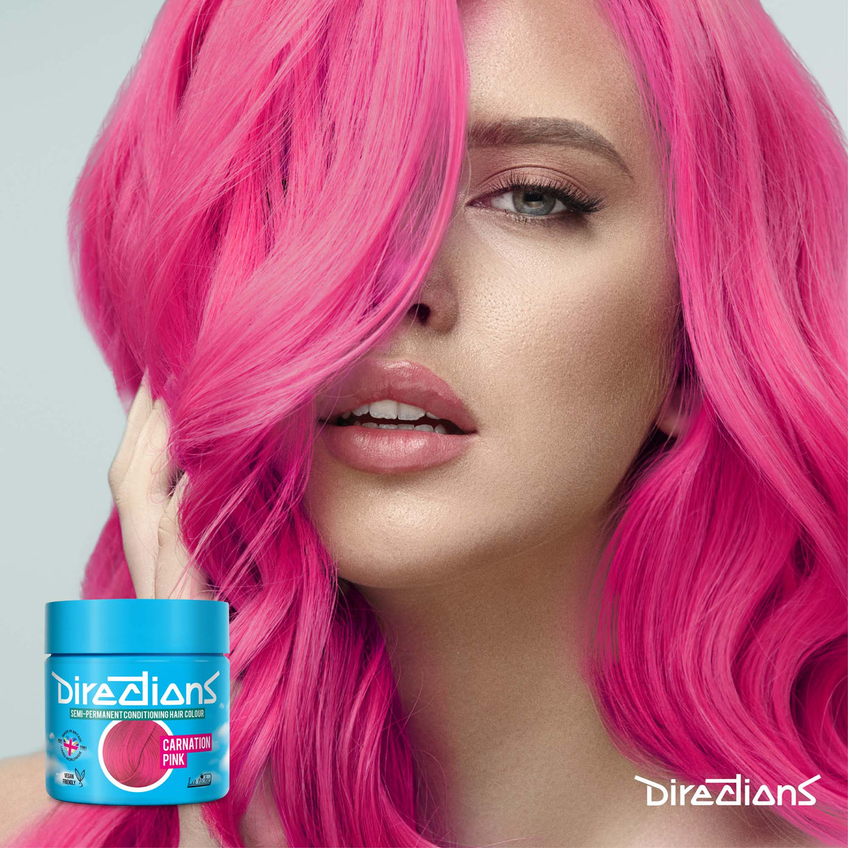 Directions Carnation Pink Semi-Permanent Conditioning Hair Dye (4 x 100ml)
