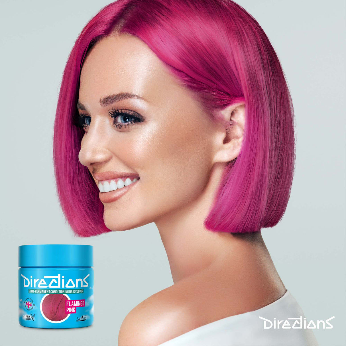 Directions Flamingo Pink Semi-Permanent Conditioning Hair Dye 100ml