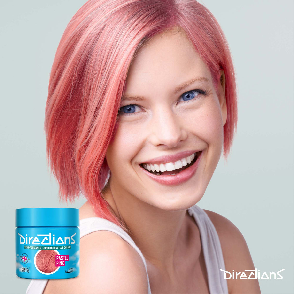 Directions Pastel Pink Semi-Permanent Conditioning Hair Dye 100ml