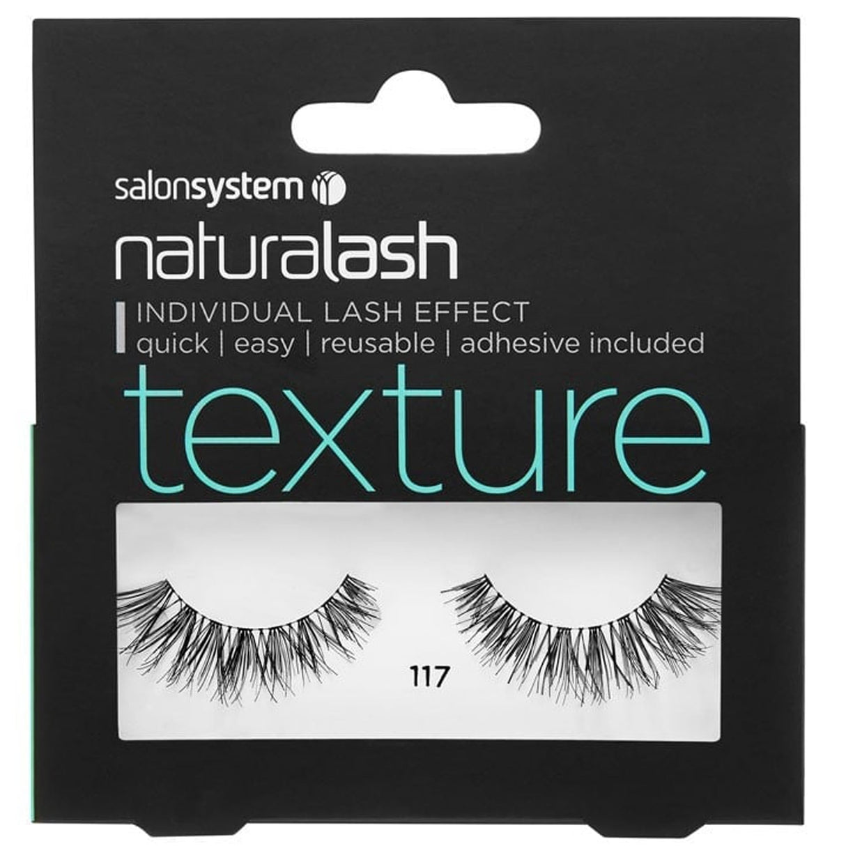 NaturaLASH - Texture - False Eyelashes - No 117 (Adhesive Included)(0225478N)