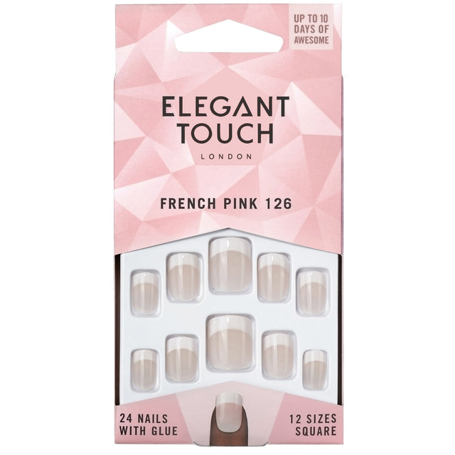 Long Wearing False Nails - French Pink 126 (OA4020414))