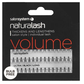 NaturaLASH Volume Bulb Free Individual Eyelashes - Black Long (0225113R)