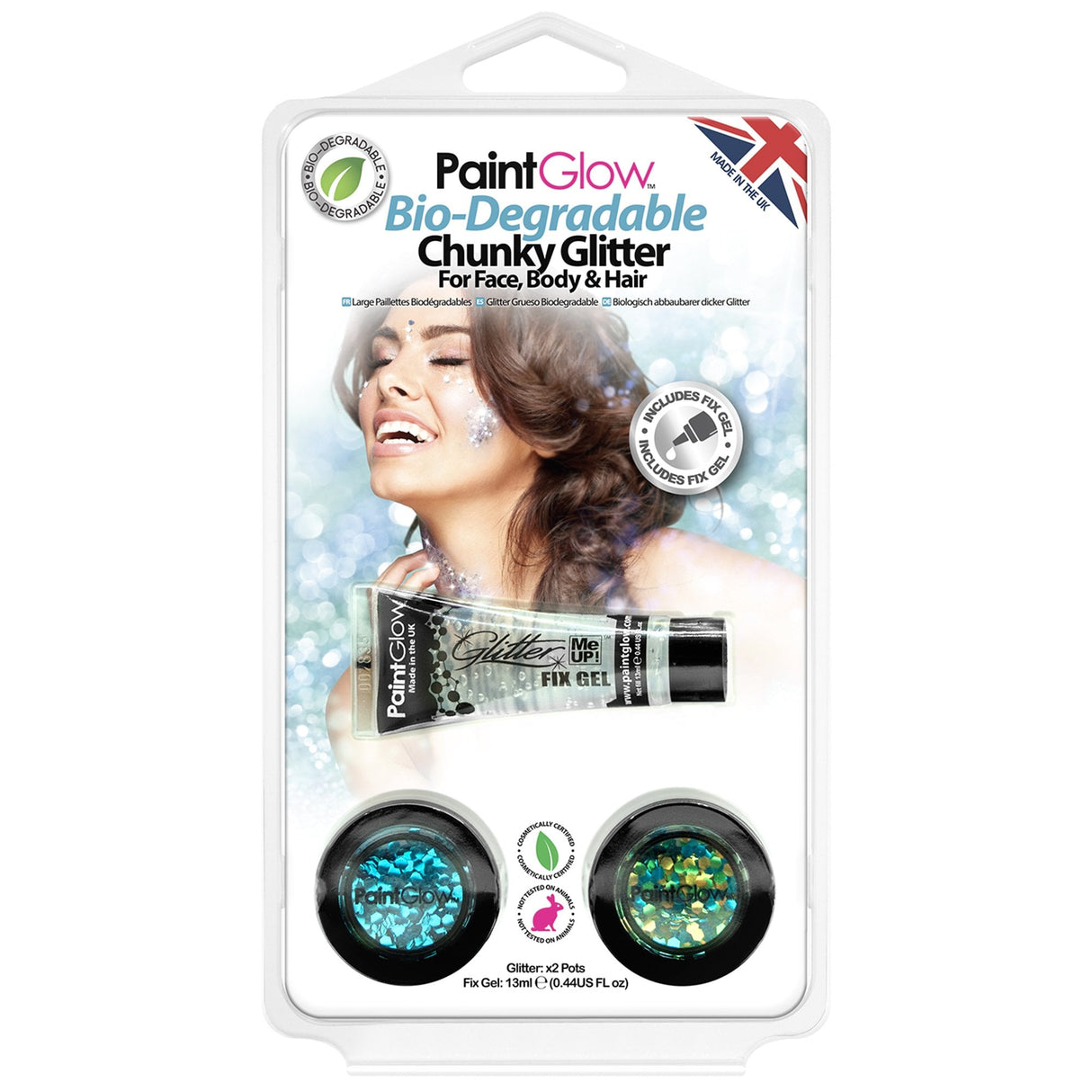 (HP11) Pack 4: Bio-Degradable Chunky Glitter