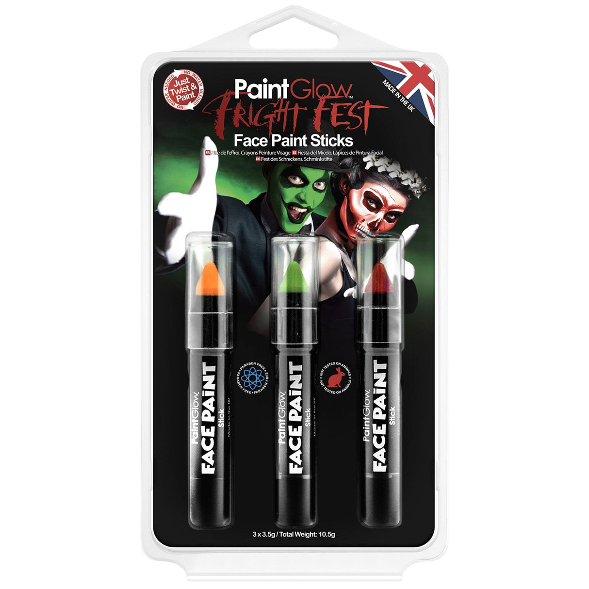 (HP63) Fright Fest: Face & Body Paint Sticks - Pack 1